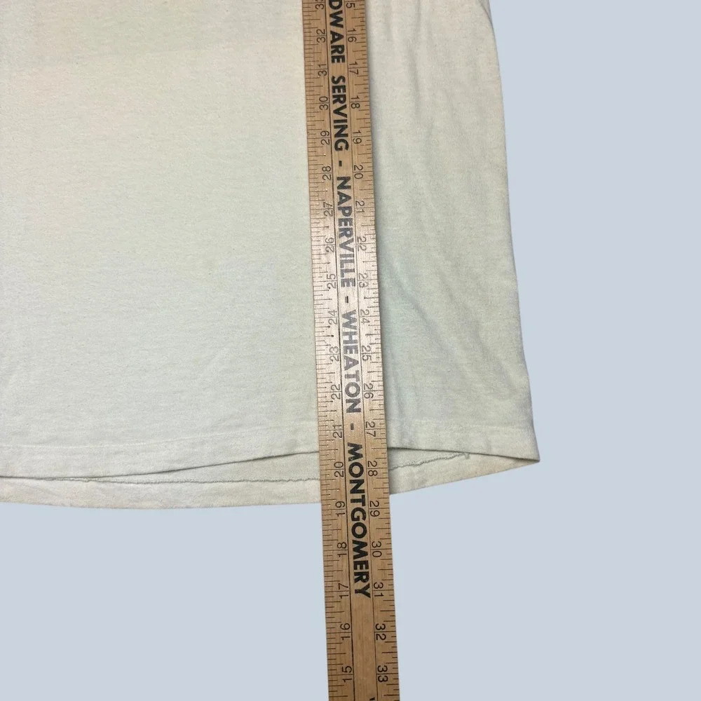 Vintage Banana Republic Travel Safari Lion Pocket T-Shirt Mens Large Cream USA